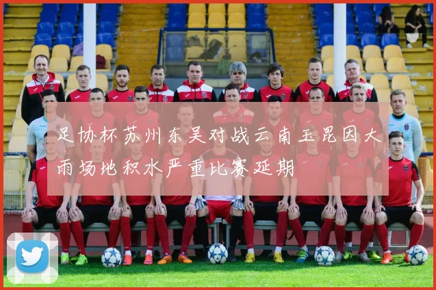 足协杯苏州东吴对战云南玉昆因大雨场地积水严重比赛延期